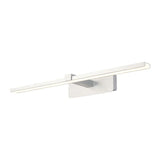 Simple Rectangular LED White Mirror Vanity Light Image - 5