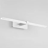 Simple Rectangular LED White Mirror Vanity Light Image - 6