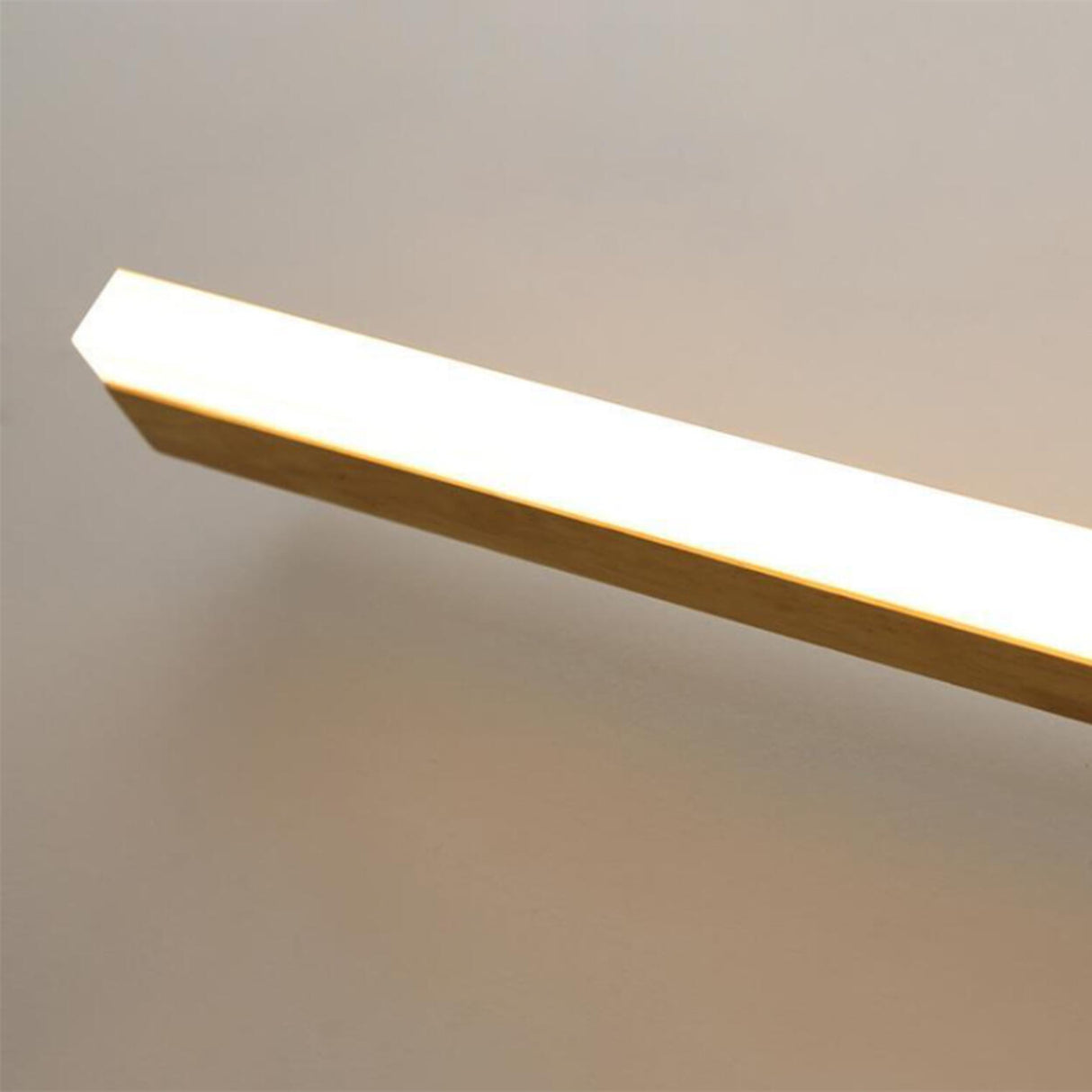 Simple Rectangular Wooden LED Bathroom Vanity Light  Image - 14