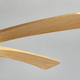 Simple Remote Contemporary Wood Blade Ceiling Fan Light Image - 9