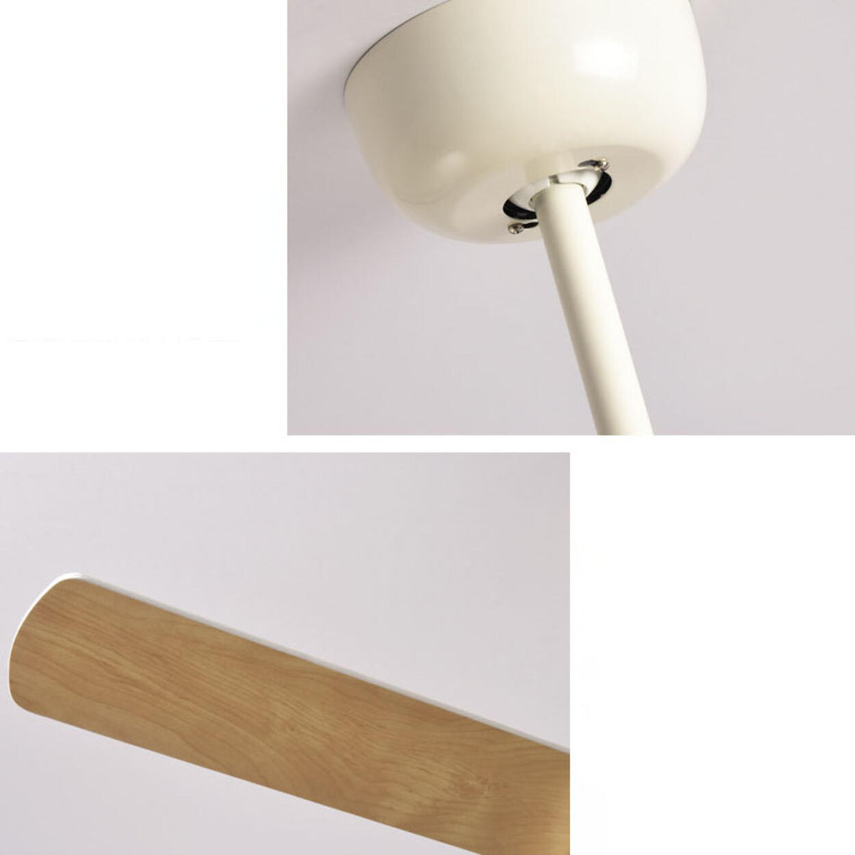 Simple Remote Dimmable 3 Blades Wood Ceiling Fan Light Image - 15