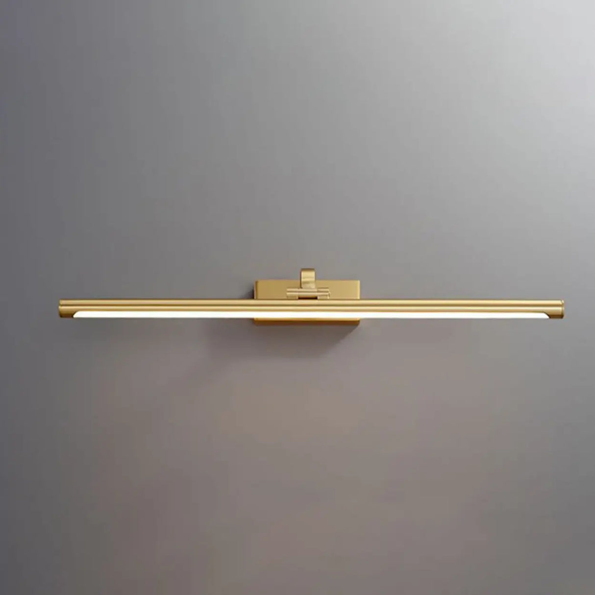 Simple Rotatable Brass Long Bar Vanity Mirror Light Image - 10