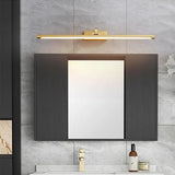 Simple Rotatable Brass Long Bar Vanity Mirror Light Image - 3