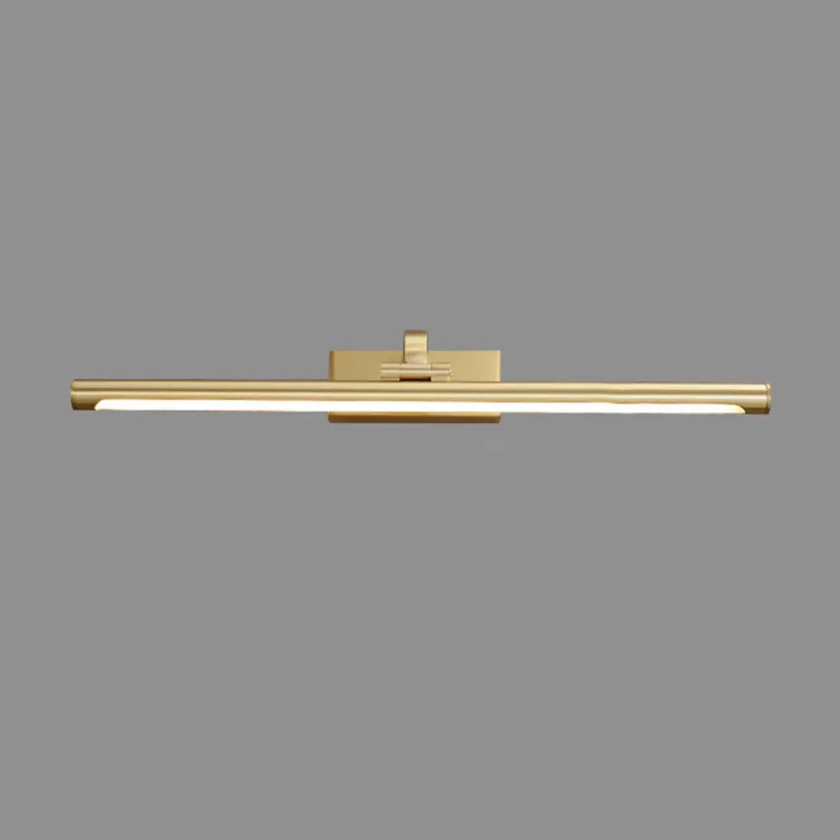 Simple Rotatable Brass Long Bar Vanity Mirror Light Image - 7