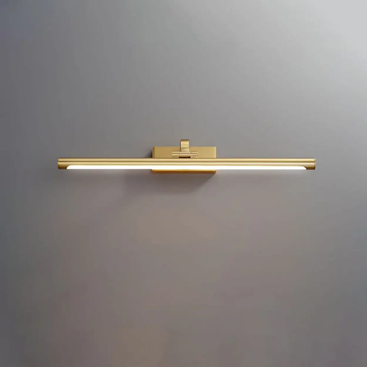 Simple Rotatable Brass Long Bar Vanity Mirror Light Image - 9