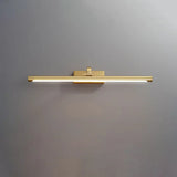 Simple Rotatable Brass Long Bar Vanity Mirror Light Image - 9