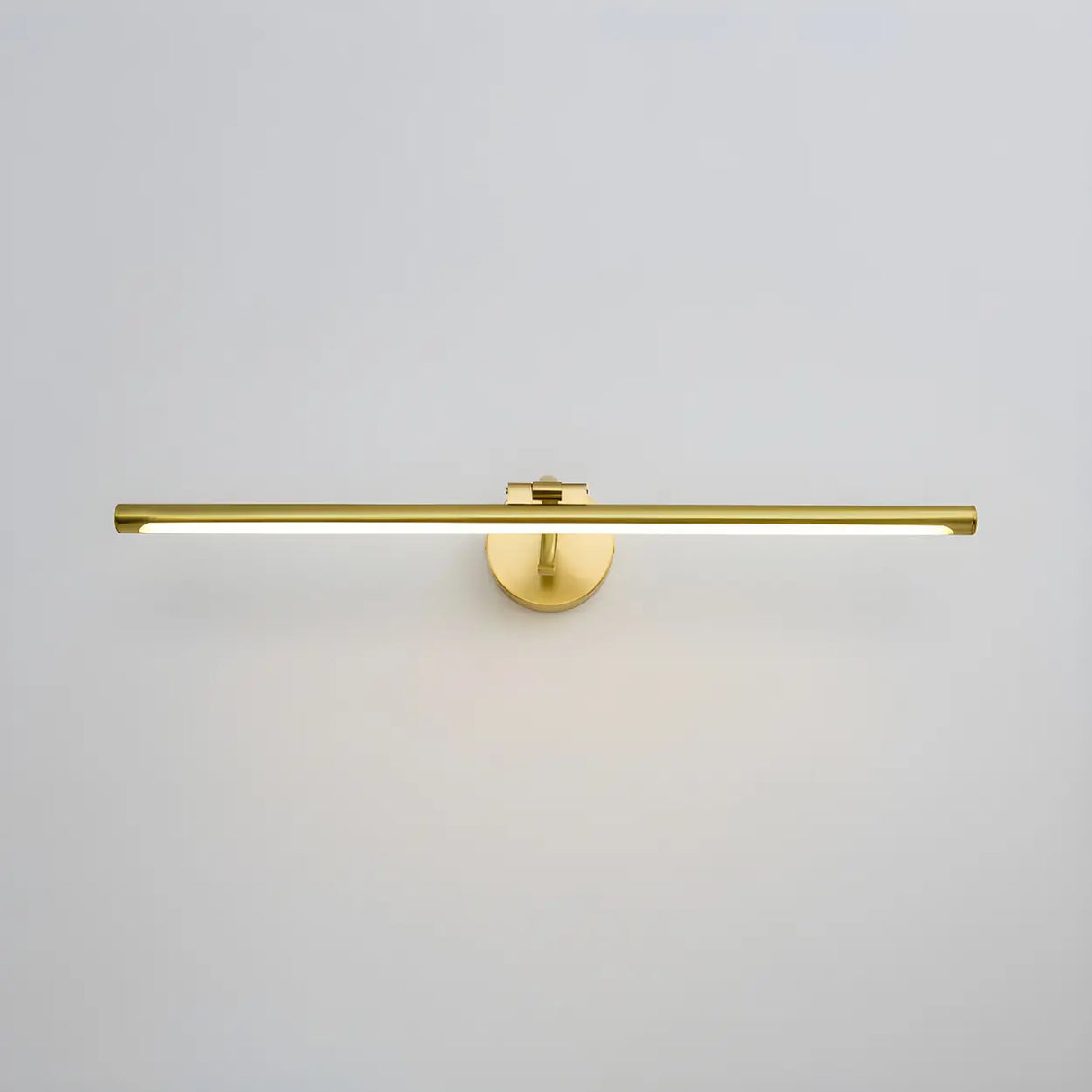 Simple Rotatable Gold Cylinder LED Metal Vanity Lights Image - 8