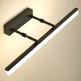 Simple Rotating Rectangular Black Metal Vanity Light Image - 8