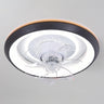 Simple Round Flush Modern Ceiling Fan with LED Light Image - 11