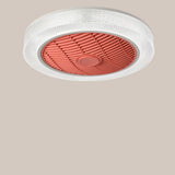 Simple Round Flush Mounted Ceiling Fan with  LED Light Image - 15