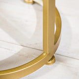 Simple Round Gold Marble Base Metal Nesting Plant Stand Image - 11