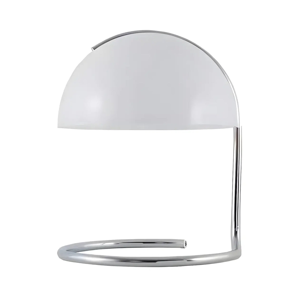 Simple Semicircle  Bedroom Dome Glass Small Table Lamp Image - 5