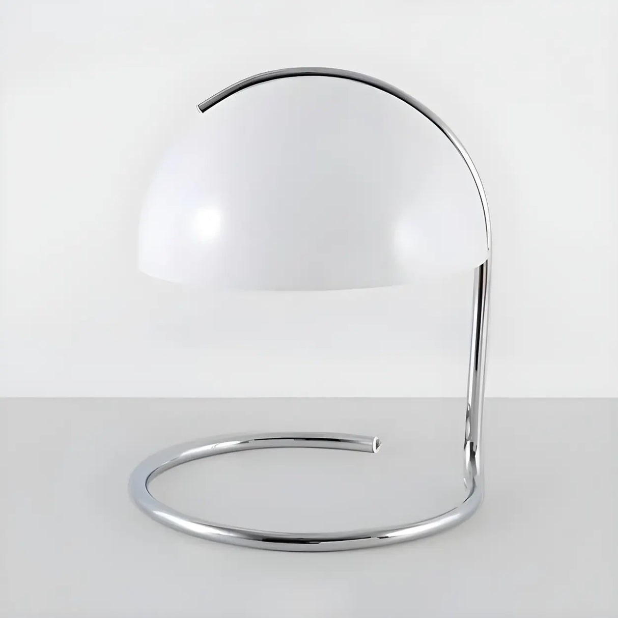 Simple Semicircle  Bedroom Dome Glass Small Table Lamp Image - 7