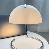 Simple Semicircle  Bedroom Dome Glass Small Table Lamp Image - 9