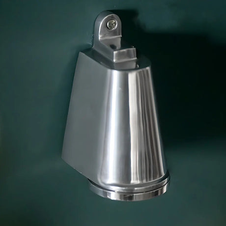 Simple Silver Aluminum Cone Exterior LED Wall Lamp Image - 1