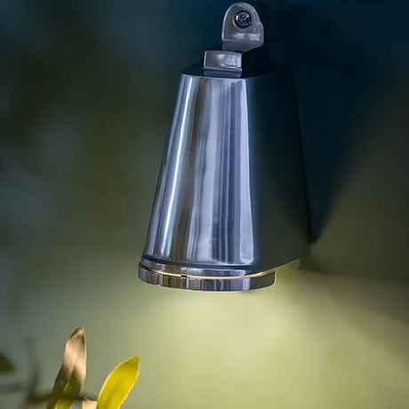 Simple Silver Aluminum Cone Exterior LED Wall Lamp Image - 2