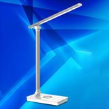 Simple Silver Linear LED Table Lamp with Touch Switch Image - 11