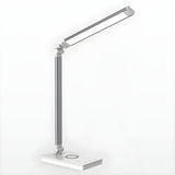 Simple Silver Linear LED Table Lamp with Touch Switch Image - 12