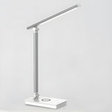 Simple Silver Linear LED Table Lamp with Touch Switch Image - 13