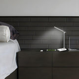 Simple Silver Linear LED Table Lamp with Touch Switch Image - 18