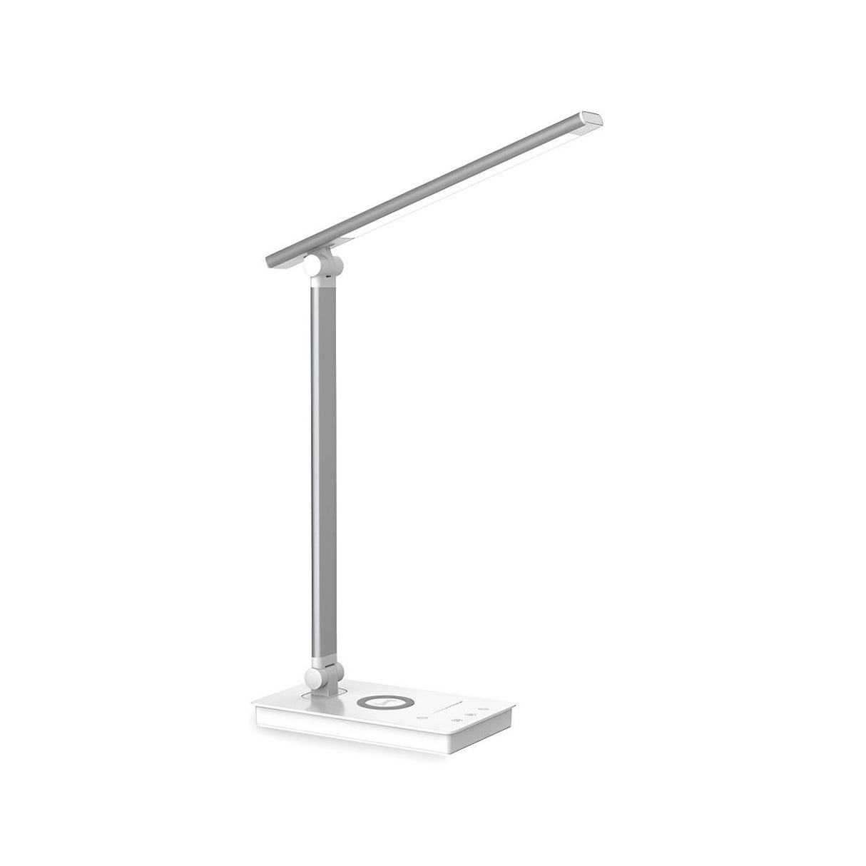 Simple Silver Linear LED Table Lamp with Touch Switch Image - 2