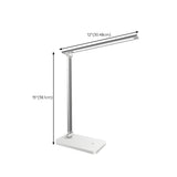 Simple Silver Linear LED Table Lamp with Touch Switch Image - 21