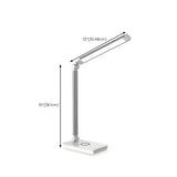 Simple Silver Linear LED Table Lamp with Touch Switch Image - 22