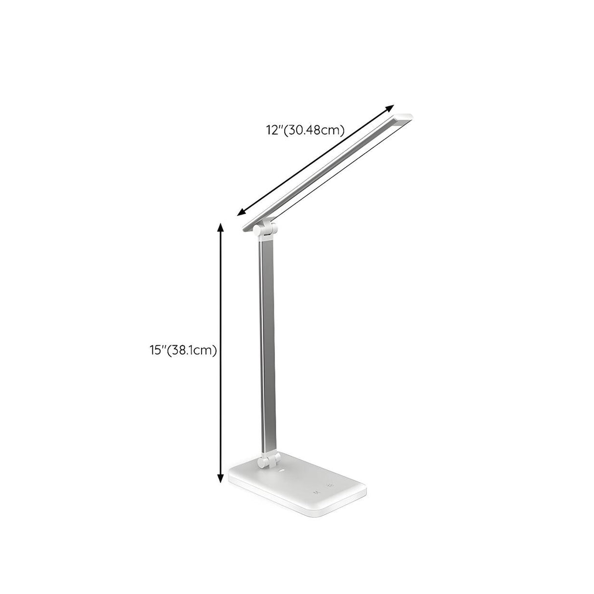 Simple Silver Linear LED Table Lamp with Touch Switch Image - 23