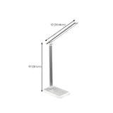 Simple Silver Linear LED Table Lamp with Touch Switch Image - 23