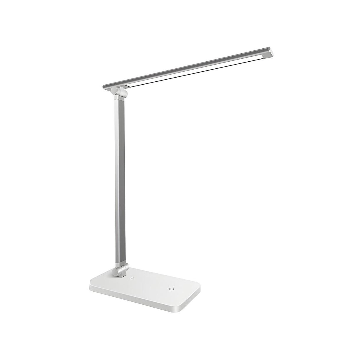 Simple Silver Linear LED Table Lamp with Touch Switch Image - 3