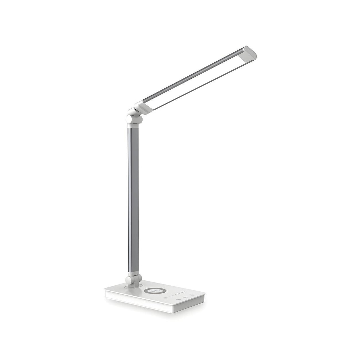 Simple Silver Linear LED Table Lamp with Touch Switch Image - 5