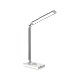 Simple Silver Linear LED Table Lamp with Touch Switch Image - 5