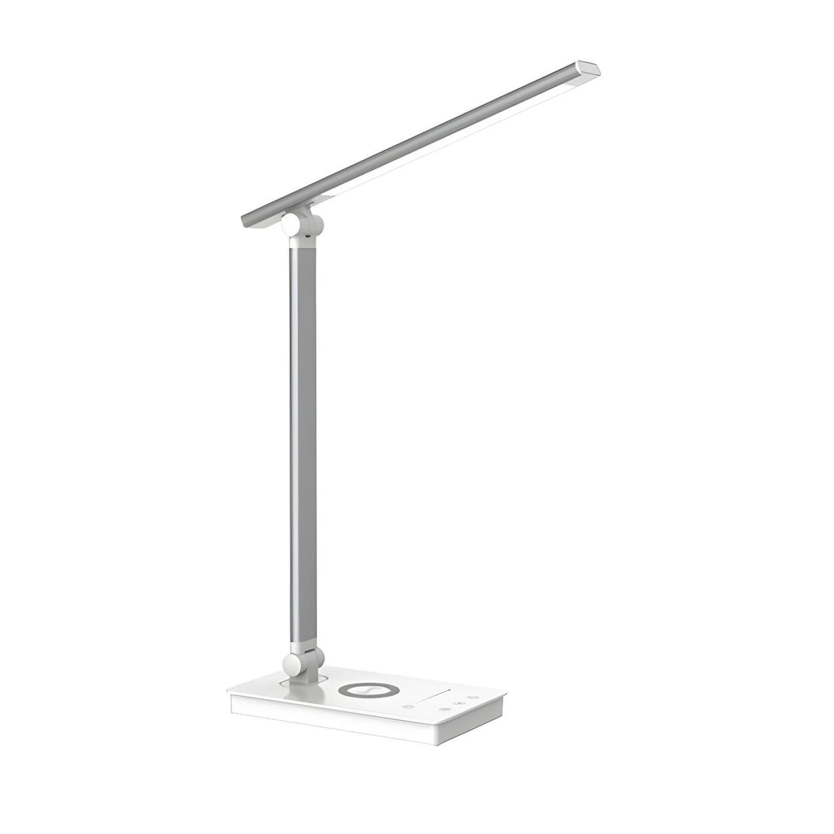 Simple Silver Linear LED Table Lamp with Touch Switch Image - 9