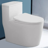 Simple Siphonic One-Piece Elongated Ceramic Toilet Image - 1