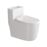 Simple Siphonic One-Piece Elongated Ceramic Toilet Image - 10