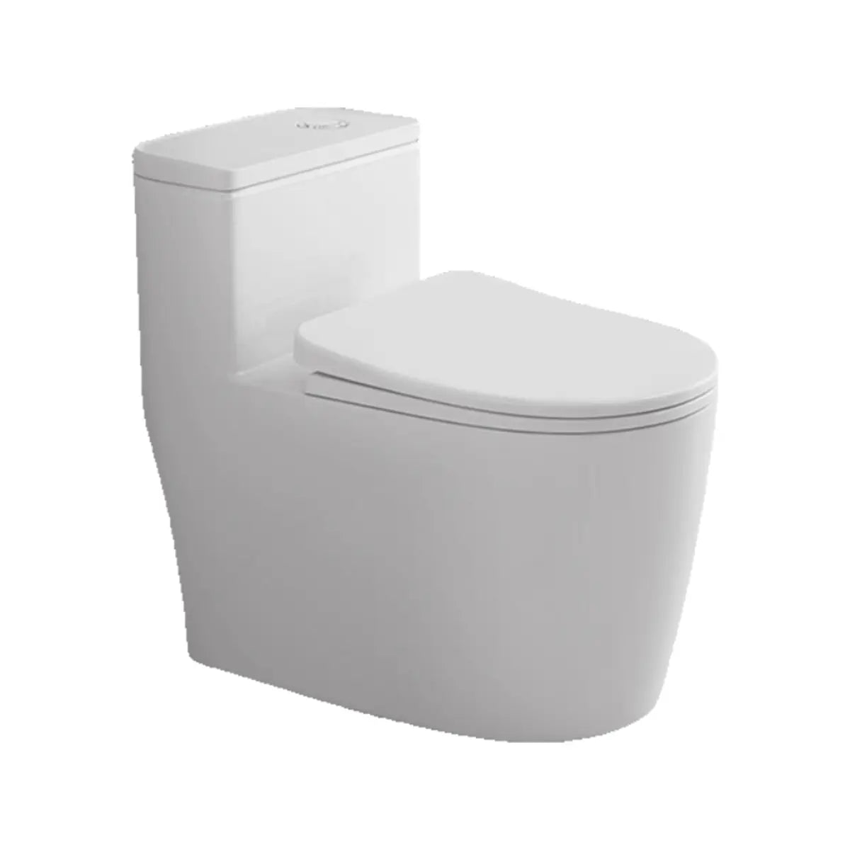 Simple Siphonic One-Piece Elongated Ceramic Toilet Image - 11