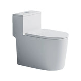 Simple Siphonic One-Piece Elongated Ceramic Toilet Image - 12