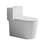 Simple Siphonic One-Piece Elongated Ceramic Toilet Image - 13