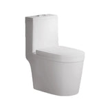 Simple Siphonic One-Piece Elongated Ceramic Toilet Image - 6