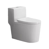 Simple Siphonic One-Piece Elongated Ceramic Toilet Image - 7