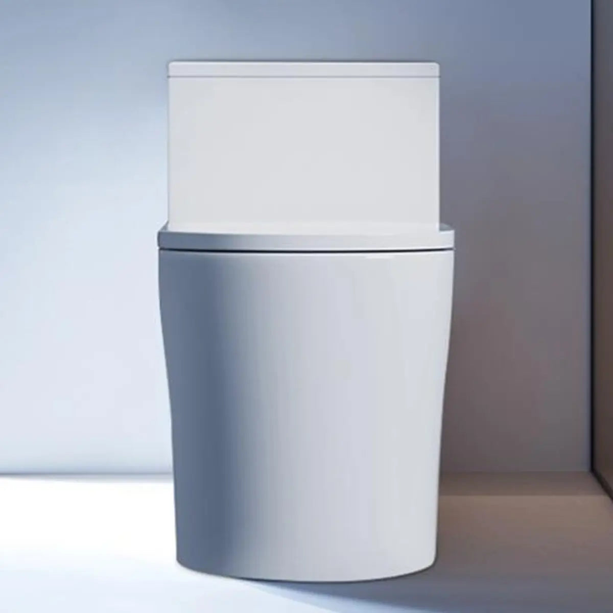 Simple Siphonic One-Piece Elongated Ceramic Toilet Image - 8