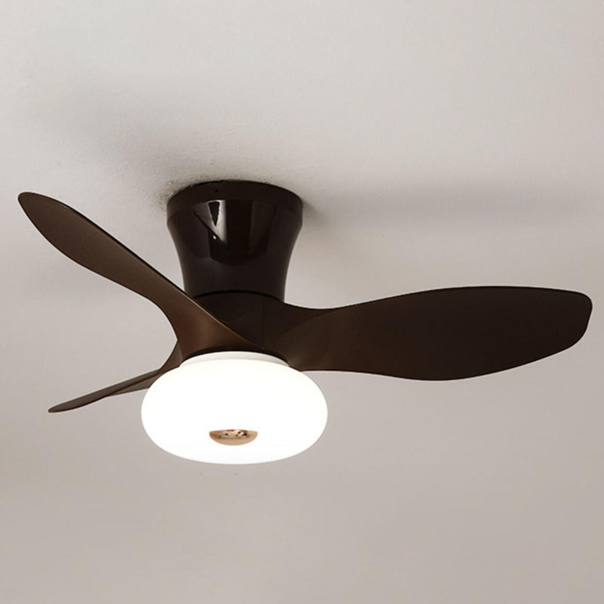 Simple Sleek 3 Blade Remote Control Ceiling Fan Light Image - 13