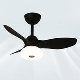 Simple Sleek 3 Blade Remote Control Ceiling Fan Light Image - 18