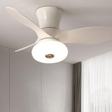 Simple Sleek 3 Blade Remote Control Ceiling Fan Light Image - 22