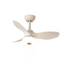 Simple Sleek 3 Blade Remote Control Ceiling Fan Light Image - 7