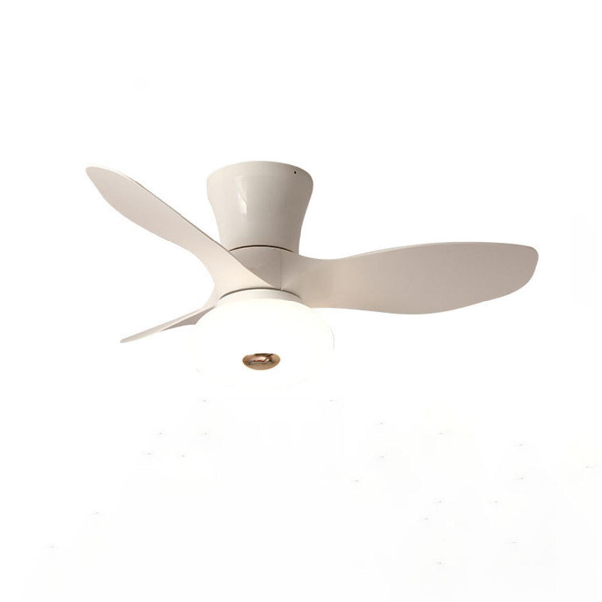 Simple Sleek 3 Blade Remote Control Ceiling Fan Light Image - 8