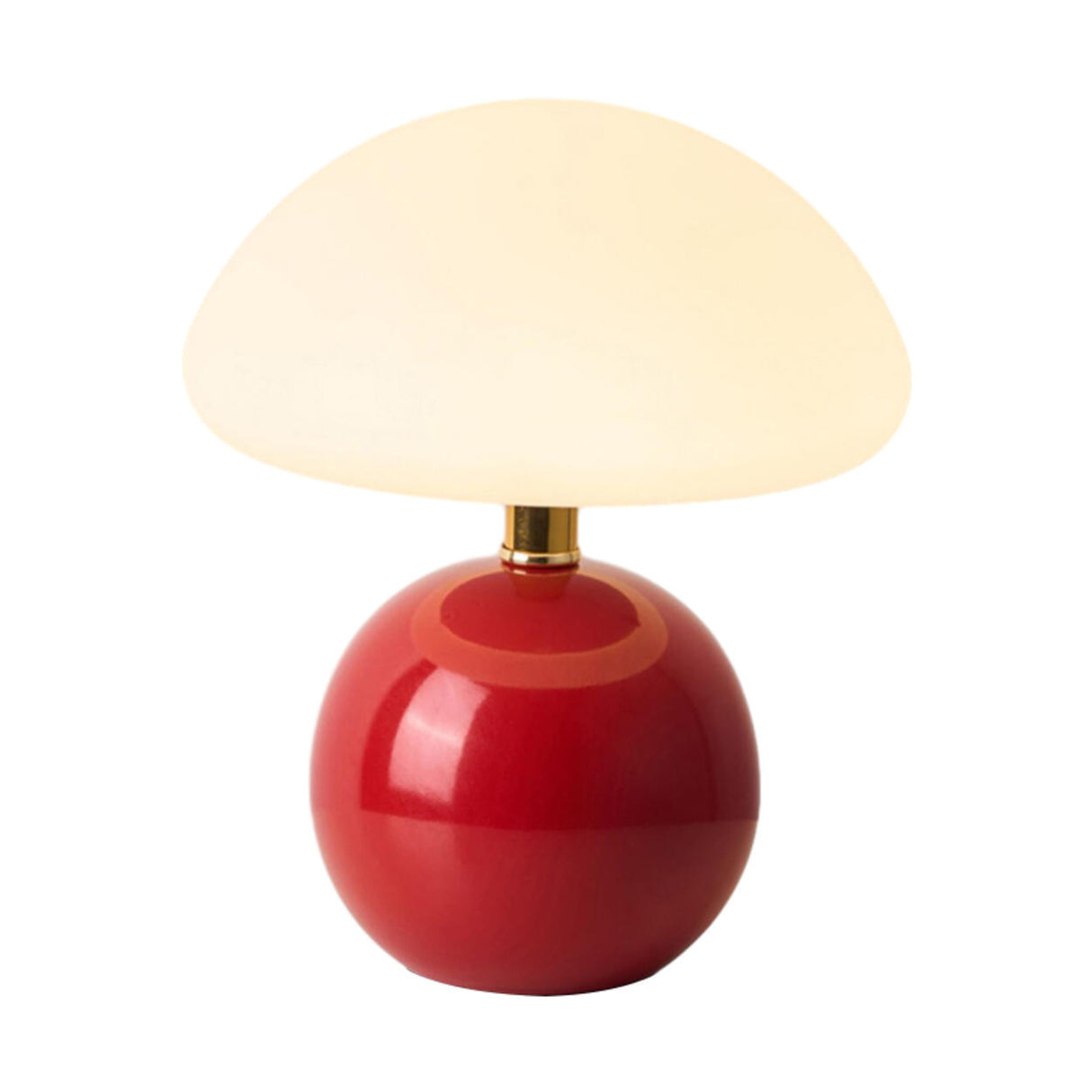 Simple Sleek Green Ceramic Round Base LED Table Lamp Image - 10