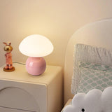 Simple Sleek Green Ceramic Round Base LED Table Lamp Image - 5