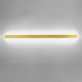 Simple Slim Vertical Gold LED Vanity Wall Light  Image - 12