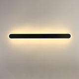 Simple Slim Vertical Gold LED Vanity Wall Light  Image - 13